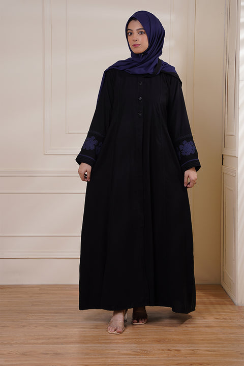 Black & Blue Jilbaab