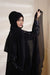 Black Formal Poncho with Pearls Jilbaab