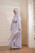 Light Grey Formal Poncho with Pearls Jilbaab
