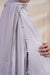 Light Grey Formal Poncho with Pearls Jilbaab