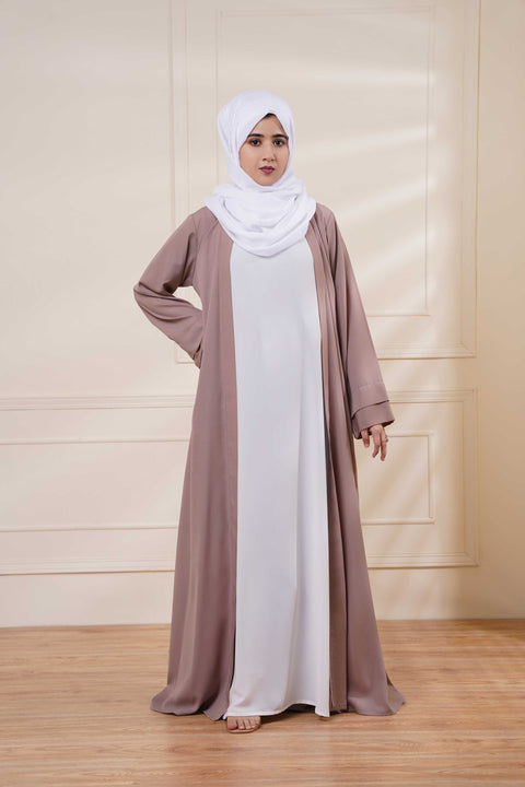 Classic Outer Draped with Inner (Camel) Jilbaab