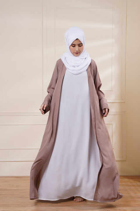 Classic Outer Draped with Inner (Camel) Jilbaab