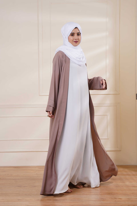 Classic Outer Draped with Inner (Camel) Jilbaab