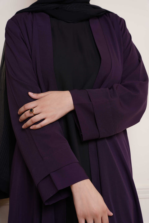 Classic Outer Draped with Inner (Deep Purple) Jilbaab