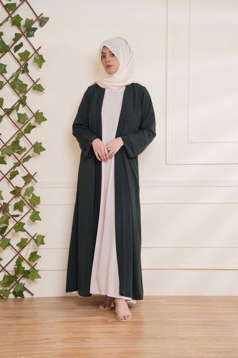 Classic Outer Draped with Inner (Bottle Green) Jilbaab
