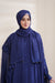 Electric Blue Formal Poncho with Pearls Jilbaab