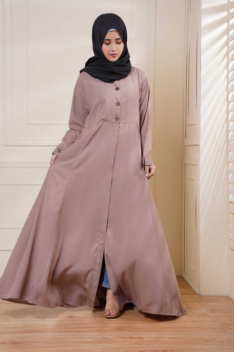 Turkish Styled Coat with Body (Camel) Jilbaab