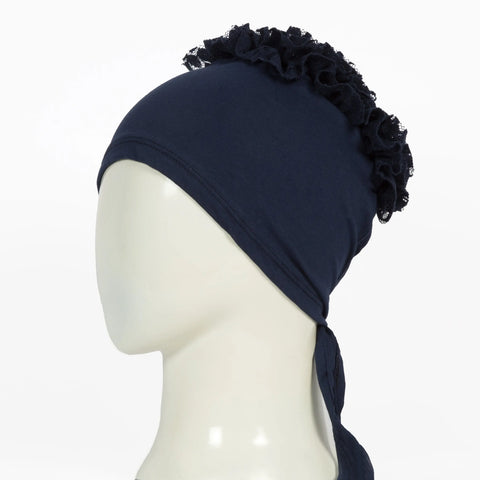 Dark Blue Volumizer Jilbaab