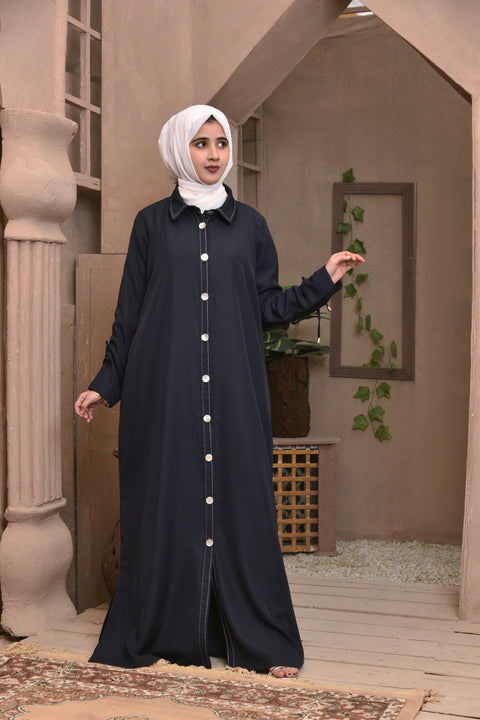 Huda Abaya (Navy Blue) Jilbaab