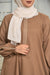 Casual Criss Cross Abaya (Sandy Brown) Jilbaab