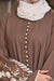 Dalila Embroidered Abaya (Dusty Rose Brown) Jilbaab