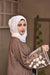 Dalila Embroidered Abaya (Dusty Rose Brown) Jilbaab