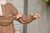 Casual Criss Cross Abaya (Sandy Brown) Jilbaab